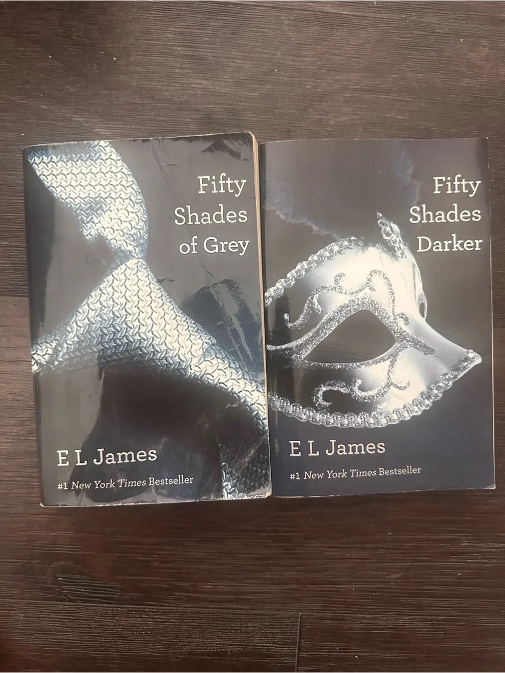 Fifty Shades of Grey & Fifty Shades Darker by E L James - Black Covers